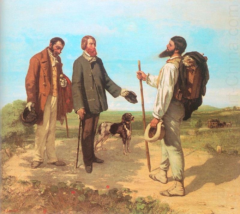 Courbet, Gustave The Meeting (Bonjour, Monsieur Courbet) china oil painting image